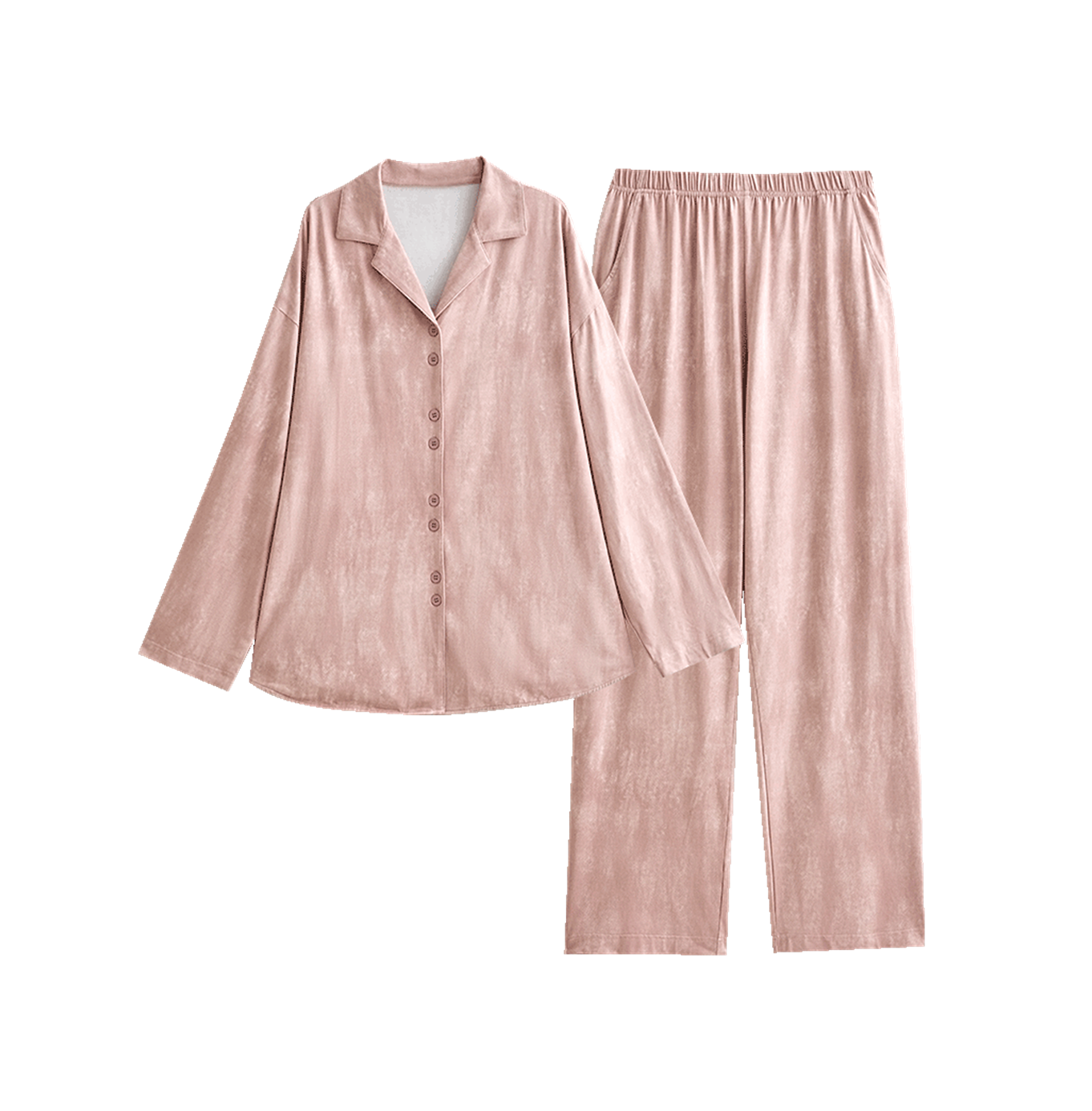 090 women's pink matching pajama set
