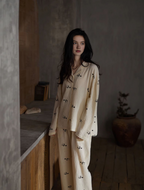 091 women matching Pajama set Panda pattern 1