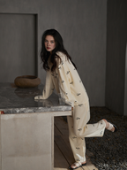 091 women matching Pajama set Panda pattern 3