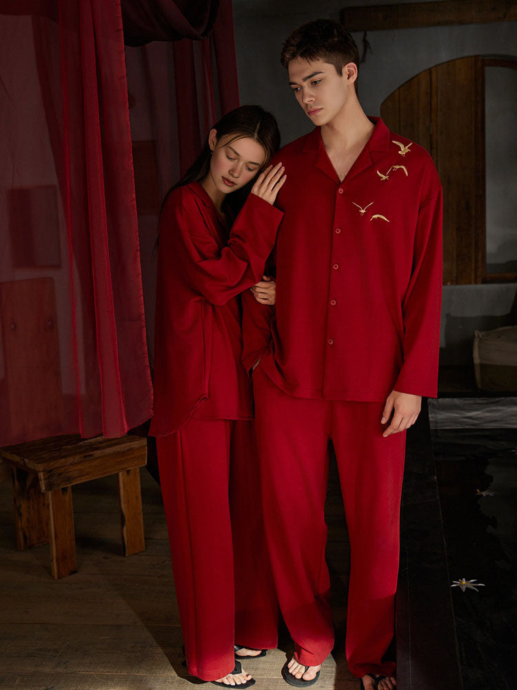 095 Red matching Pajama sets for couple