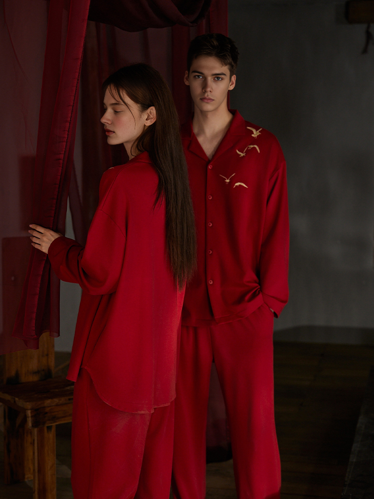 095 Red matching Pajama sets for couple