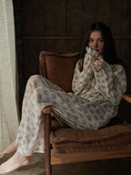 096 Saber-toothed tiger matching Pajama set