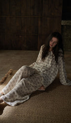 096 Saber-toothed tiger matching Pajama set