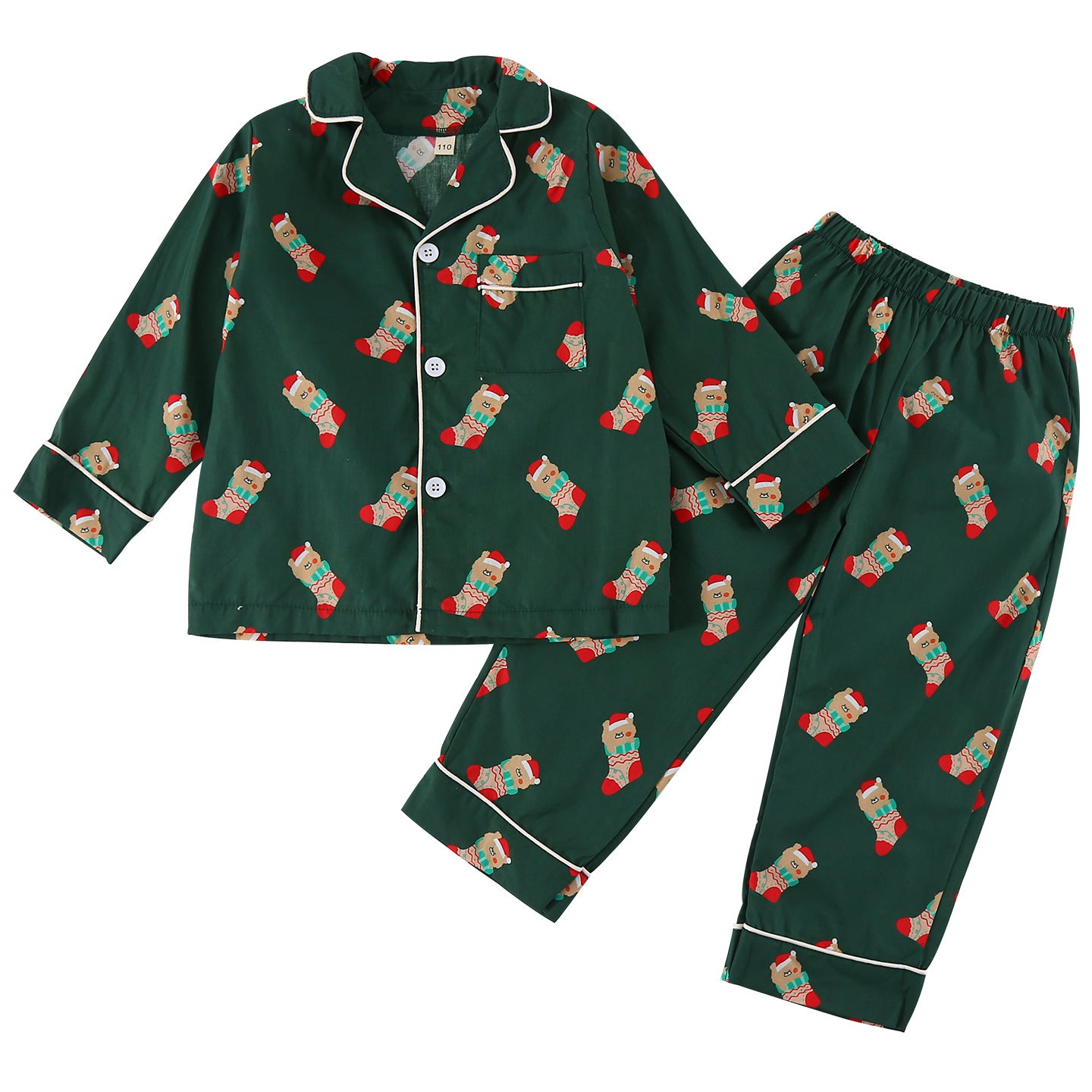 110 Chrismas Children Pajama set