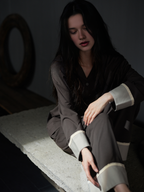 108 minimalist style wide sleeve pajama set