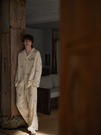 mens pajama set  cotton with Lynx cat